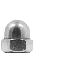 Sechskant-Hutmuttern, hohe Form DIN 1587 | 6 AU galvanisch verchromt | M 3 | 100 Stück