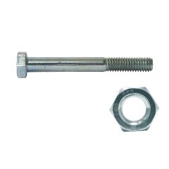 ISO 4014 | Sechskantschrauben mit Schaft u. Mutter | Stahl 8.8 feuerverzinkt SB-Schrauben-Garnituren | M 27 x 140 | 1 Stück