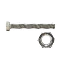 ISO 4017 | Sechskantschrauben mit Mutter | Edelstahl A4  SB-Schrauben-Garnituren | M 16 x 50 | 50 Stück