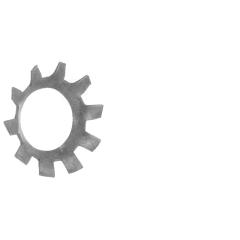 Zahnscheiben, außengezahnt DIN 6797 | Stahl galvanisch verzinkt | A 25 | 100 Stück