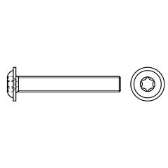 Flachkopfschrauben ISR mit Bund | ~ISO 7380-2 | M 4 x 30 -T20  | 500 Stück