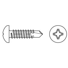 DIN 7504 Bohrschrauben, mit Blechschrauben-Gewinde | N 4,2 x 13 -H | 1000 Stück