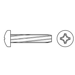 DIN 7516 KS -H | Stahl galvanisch verzinkt | M 3 x 12 mm | 2000 Stück