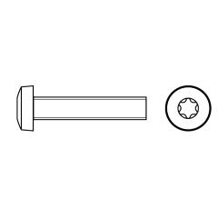 Flachkopfschrauben mit Innensechsrund | ISO 14583 | M 8 x 30 | 500 Stück