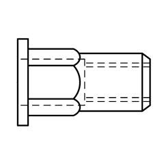 Blindniet-Muttern | M 4 /0,5 -2,0 | A2 | 500 Stück