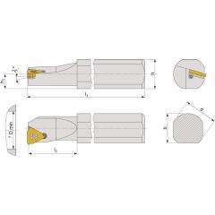 Bohrstange A25R-SIR16 re.TECWERK