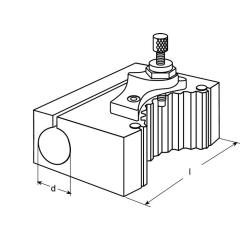 Wechselhalter f.Stahlhalterkopf C f.gr.Zylinderschäfte Spann-D.50mm TECWERK