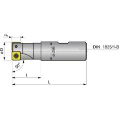 Schaftfräser D.32mm vern.m.IK Z.4 SOMT 09T304 TECWERK