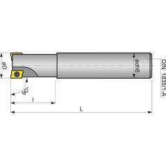 Schaftfräser D.12mm vern.m.IK Z.1 APKT-10 TECWERK