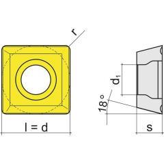 Wendeschneidplatte SOMT09T304-R PMK40 Bearb.mittel TECWERK | 10 Stück