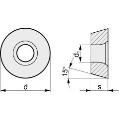Wendeschneidplatte RDHT1604MO-ALU N20 Kopierfräsen TECWERK | 10 Stück