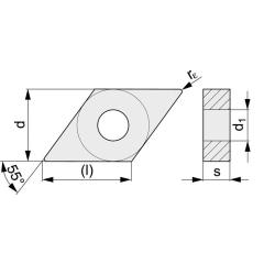 Wendeschneidplatte DNMG150608-R PMK30 Bearb.Schrupp TECWERK | 10 Stück