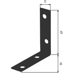 Stuhlwinkel L.60x60mm B.16mm S.1,75mm STA verzinkt,schw. ku.-besch.Loch-D.5,5mm | 100 Stück