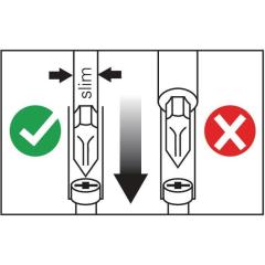 Schraubendrehersatz slim 7-tlg.Schlitz/PH Schneiden/Spitzen phos.VDE PROMAT