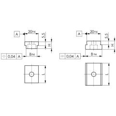 Nutenstein Nr.6322A Nennmaß der Nut 12/20mm z.Festmontage AMF