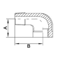Gewindefitting 90Grad IG/AG NPS 1 Zoll | 10 Stück