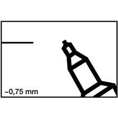 Permanentmarker 404 grün Strich-B.0,75mm Rundspitze EDDING | 10 Stück