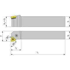 Klemmdrehhalter PWLNL1616H06 li.vern.Außen TECWERK