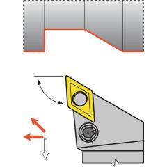 Klemmdrehhalter PDJNL2525M11 li.vern.Außen TECWERK