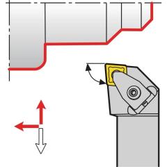 Klemmdrehhalter DCLNL2020K12 li.vern.Außen TECWERK