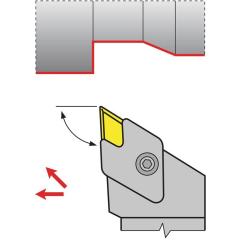 Klemmdrehhalter CKJNL2525M16 li.vern.Außen TECWERK