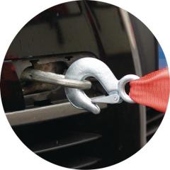 Auto-Abschleppseil 4000kg PP elast.Schwerlasthaken/Haken L.400cm HP AUTOZUBEHÖR