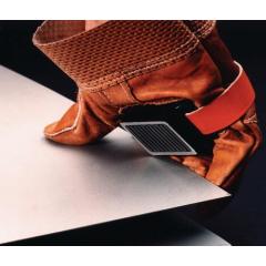 Plattenhandhebemagnet L77xB37xH14,5mm m.Lederriemen 0,15 kN