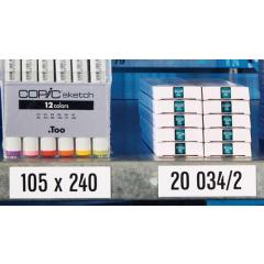 Magnetband Band-B.50mm Band-L.100mm weiß magn.100St./Btl.MAGNETOPLAN