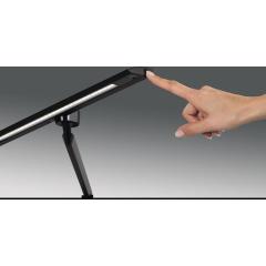 Schreibtischleuchte LED Zirkon Aluminium,ABS,Eisen,PC schwarz H.820mm m.Klemme