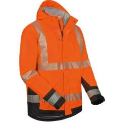 Warnschutz-Softshelljacke Lukas Gr.L orange/schwarz ELYSEE