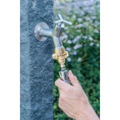 Übergangsstück GEKA plus MS verchr.Klaue u.Steckbuchse GEKA | 5 Stück