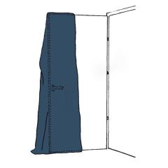 Schutzhülle Simproflex Fensterschutz B.125cm transp.L160cm 20 RL/Karton KIRCHNER