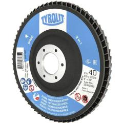 Fächerscheibe BASIC D.125mm K.80 gekr.Stahl,VA ZA-ZK TYROLIT | 10 Stück