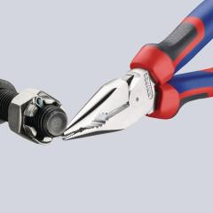 Spitzkombizange L.185mm pol.Comfort-Griff schwarz atram.KNIPEX