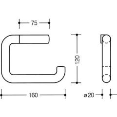 WC-Papierhalter 477.21.100 99 PA 99 reinweiß HEWI