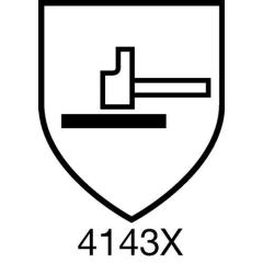 Handschuhe Weser Gr.10 blau EN 388 PSA II TECWERK | 12 Stück