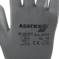 Handschuhe Gr.10 grau EN 388 PSA II Nyl.m.PU ASATEX | 12 Stück