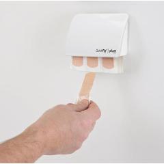 Pflasterspender QuickFix® UNO B130xH85xT35ca.mm transp.PLUM