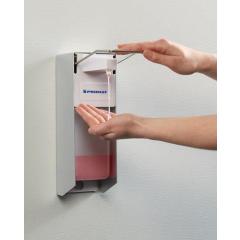 Desinfektions- u.Spender H165xB95xT290ca.mm ABS m.Hebel weiß 1l TECWERK