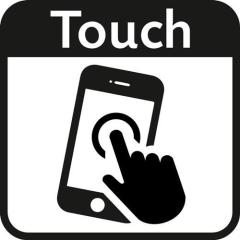 Handschuhe LeikaFlex® Touch 1464 Gr.9 grau/schwarz EN 388 PSA II 12 | 12 Stück