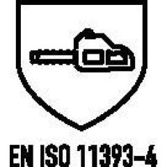 Forstschutzhandschuh WOODS Mechanics Gr.M schwarz/rot/gelb PSA III