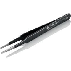 Präzisionspinzette L.120mm ger.rd.Spitzen-B.2mm rostfr.antimagn.elektr.ableitend