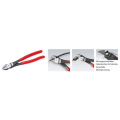 Kraftseitenschneider L.160mm pol.Form 0 Ku.-Überzug KNIPEX