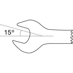 Maulringratschenschlüssel SW 10mm L.158mm umschaltb.TECWERK