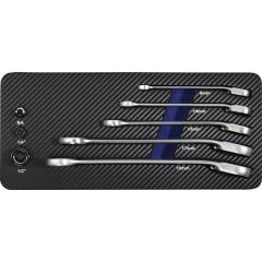 Maulringratschenschlüsselsatz 8-tlg.SW 8-19mm umschaltb.PROMAT