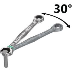 Maulringratschenschlüssel Joker SW 13mm L.179mm umschaltbar,Rings.15Grad WERA