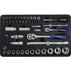 Steckschlüsselsatz 55-tlg.1/4+1/2 Zoll SW 4-32mm Z.72/72 6KT TECWERK