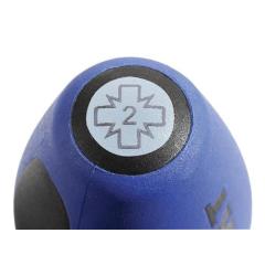 Schraubendreher Gr.PZD 2 Klingen-L.100mm 3K-Griff Rundkl.TECWERK