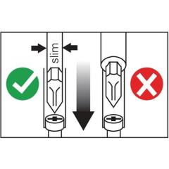 Schraubendrehersatz slim 7-tlg.Schlitz/PH Schneiden/Spitzen phos.VDE TECWERK