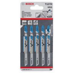 Stichsägeblatt T 127 D Gesamt-L.100mm Zahnt.3mm HSS 5 St./Karte BOSCH